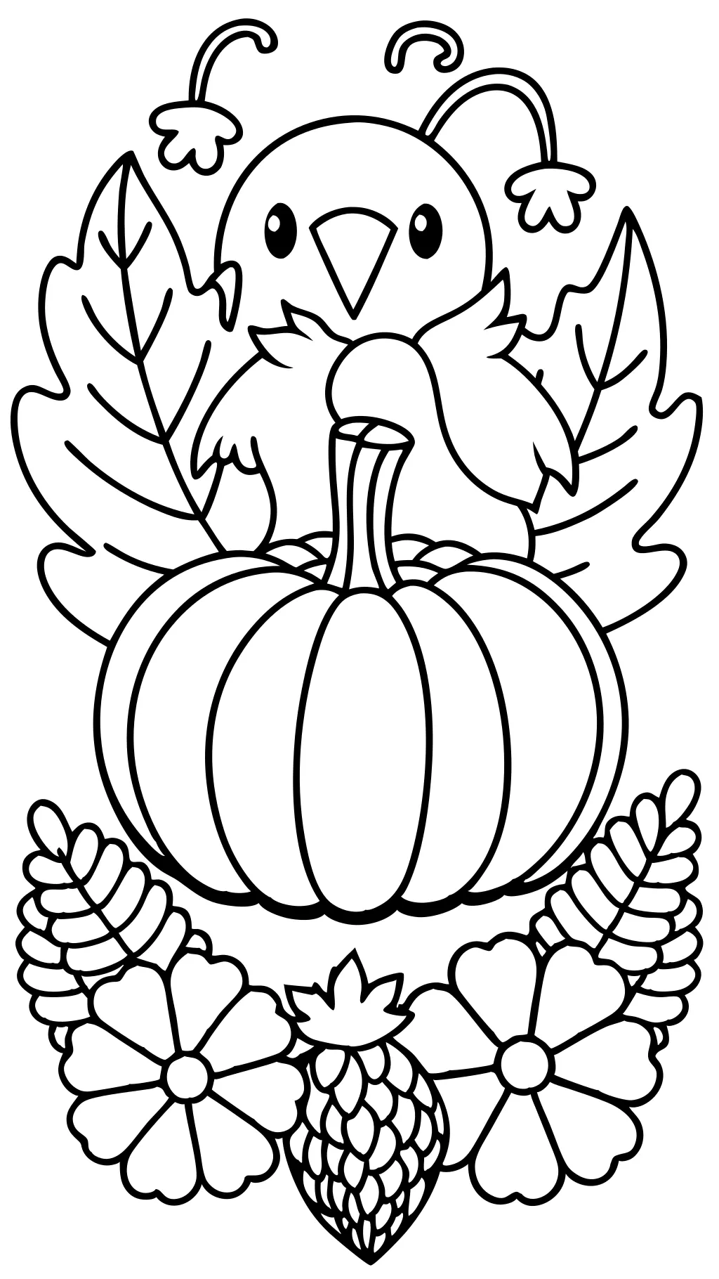 coloriages gratuits de la journée de Thanksgiving imprimables